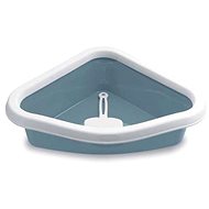 Stefanplast Sprint Corner steel blue 40 × 56 × 14 cm - Cat Litter Box