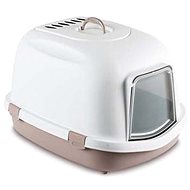 Stefanplast Super Queen 55 × 71 × 46.5cm Extra-large Pink Litter Box with Cover and Filter - Cat Litter Box