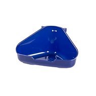 DUVO+ Rohová toaleta pre hlodavce modrá L 37,5 × 26,5 × 15,5 cm - Toaleta pre hlodavce
