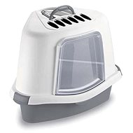 Stefanplast Sprint Corner Plus grey 40 × 56 × 40cm - Cat Litter Box