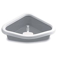 Stefanplast Sprint Corner grey 40 × 56 × 14cm - Cat Litter Box