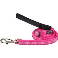 Red Dingo Paw Impressions Hot Pink Leash 12 mm × 1.8 m - Lead