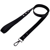 Cobbys Pet Leash Genuine Leather Black - Leash