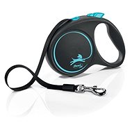 Flexi Black Design L belt 5 m/50 kg blue - Leash