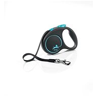 Flexi Black Design S belt 5 m/15 kg blue - Leash
