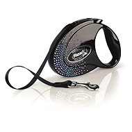 Flexi Glam Splash Mystic M pásek 5 m/25 kg černé - Vodítko