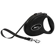 Flexi Leather strap M 5m black goatskin up to 25kg - Leash