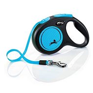Flexi New Neon M belt 5 m/25 kg blue - Leash