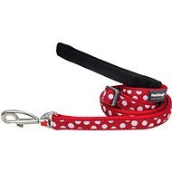 Red Dingo Leash White Spots on Red 25mm × 1.8m - Lead