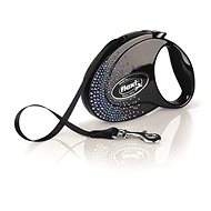 Flexi Glam Splash Mystic S belt 3 m/12 kg black - Leash