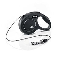 Flexi New Classic Cat rope black XS 3m 8kg - Leash