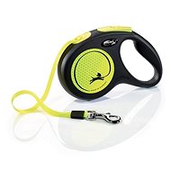 Flexi New Neon M belt 5 m/25 kg yellow - Leash