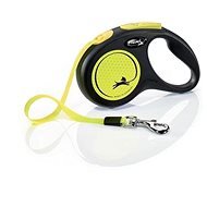 Flexi New Neon S pásek 5 m/15 kg žluté - Vodítko