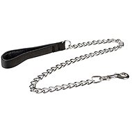 Duvo+ Chain leash with nylon handle black 100 × 0,3 cm - Leash