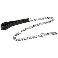 Duvo+ Chain leash with nylon handle black - Leash