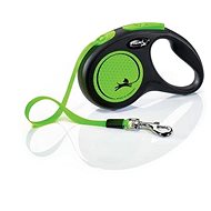 Flexi New Neon S belt 5 m/15 kg green - Leash