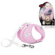 Flexi Puppy S belt 2 m/12 kg pink - Leash