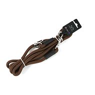 Fenica Hunting lead shortening rope leather cap 1 × 270 cm brown - Leash