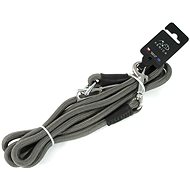 Fenica Hunting lead shortening rope leather cap 1 × 270 cm grey - Leash