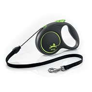 Flexi Black Design M rope 5 m/20 kg green - Leash
