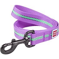 Waudog Nylon leash Glow purple 122 cm / 1.5 cm - Lead