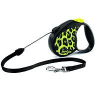 Flexi Safari leopard M rope 5 m/20 kg yellow - Leash