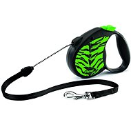 Flexi Safari Tiger M rope 5 m/20 kg green - Leash