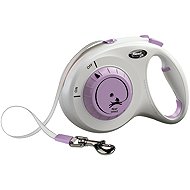 Flexi Select M belt 7 m/25 kg light grey-purple - Leash