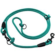 Switchable adjustable leash 8 mm, 3 metres, turquoise - Leash