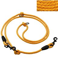 Switchable adjustable leash 8 mm, yellow - Leash