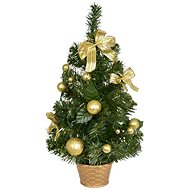 DOMMIO Christmas tree decorated - gold, 50 cm - Christmas Tree