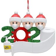 DECOLED Ozdoba "3 koronáčci", 8,3 × 7 cm - Christmas Ornaments