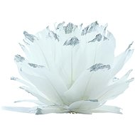 DECOLED Christmas decorations - feather ornament, white, diameter 12 cm - Christmas Ornaments