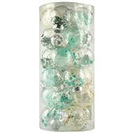DECOLED Christmas decorations - plastic balls, green, diameter 6 cm, 25 pcs - Christmas Ornaments