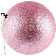 DECOLED Christmas decorations - plastic ball, soft pink/glitter, diameter 20 cm - Christmas Ornaments