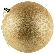 DECOLED Plastová koule, prům. 20 cm, šampaň, glitter - Christmas Ornaments