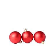 DECOLED Christmas ornaments - plastic balls, matt red, diameter 10 cm, 6 pcs - Christmas Ornaments