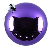 DECOLED Christmas decorations - plastic balls, purple glossy, diameter 10 cm, 6 pcs - Christmas Ornaments
