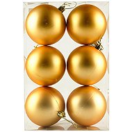 DECOLED Christmas decorations - plastic balls, champagne, diameter 8 cm, 6 pcs - Christmas Ornaments