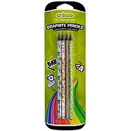 CRICCO HB, triangular, with motifs - pack of 4 - Pencil