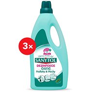 SANYTOL Disinfectant for floors and surfaces 3× 1 l - Floor Cleaner