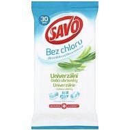 Savo Chlorine-Free Universal Cleaning Disinfectant Wipes, Eucalyptus, 30pcs - Tisztítókendő