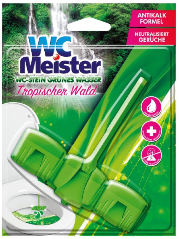 WC MEISTER WC dye block solid 45 g Scent WC MEISTER dye block, Tropical forest scent - Toilet Block