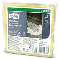 TORK Wipes Folded Nonwoven, Microfibre, Yellow - Microfiber Cloth