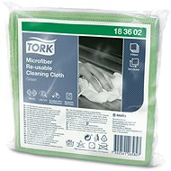 TORK Folded Nonwovens, Microfibre, Green - Microfiber Cloth