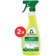 FROSCH EKO Cleaner for Bathrooms and Showers Lemon 2 × 500ml - Cleaning Agent