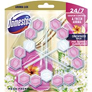 DOMESTOS Aroma Lux Pink Jasmine & Elderflower 3×55g - Toilet Block