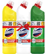 DOMESTOS Ultra White, Extended Power Citrus & Pine 3×750 ml - Toilet Cleaner