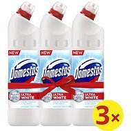 DOMESTOS Ultra White - Liquid Disinfectant 3×750ml - WC gel