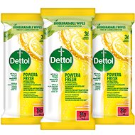 DETTOL Antibacterial wipes for surfaces Citron 3×36 pcs - Cleaning Wipes
